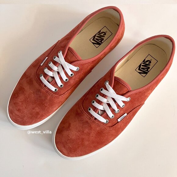 VANS Elevated Suede Premium Authentic 44 Shoe Sneakers Amber Orange Mens 13 - Picture 7 of 8